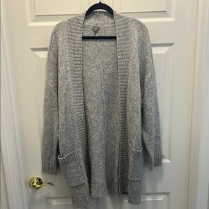 Aerie Gray Chunky Knit Cardigan